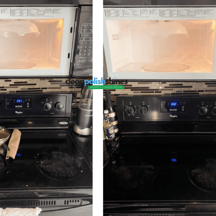 clean polished oven